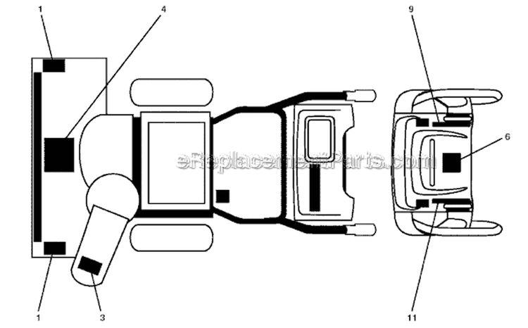 Page Q Diagram and Parts List for 11524E 96193007400 -2011-07 Husqvarna Snow Blower
