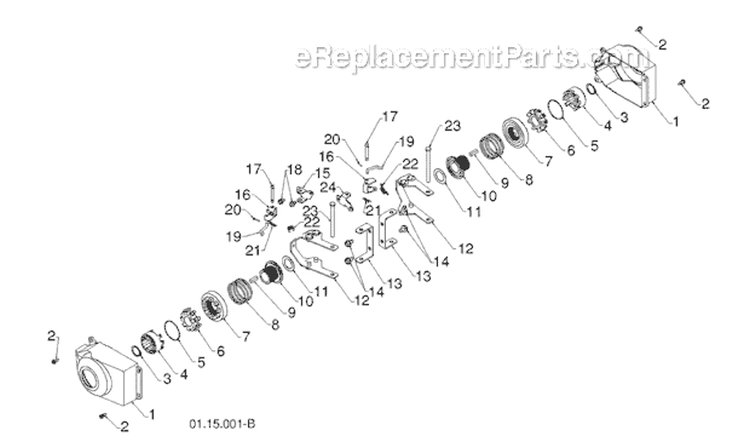 Wheels Diagram and Parts List for 11524E 96193007400 -2011-07 Husqvarna Snow Blower