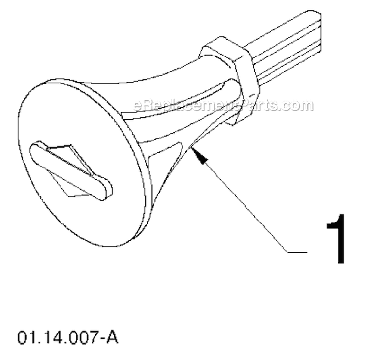 Page F Diagram and Parts List for 11524E 96193007400 -2011-07 Husqvarna Snow Blower