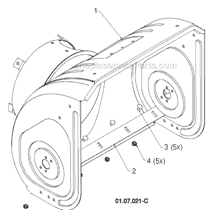 Page K Diagram and Parts List for 11524E 96193007401 -2011-07 Husqvarna Snow Blower