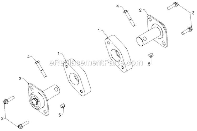 Auger Housing Impeller Diagram and Parts List for 11524E 96193007403 - 2012-06 Husqvarna Snow Blower