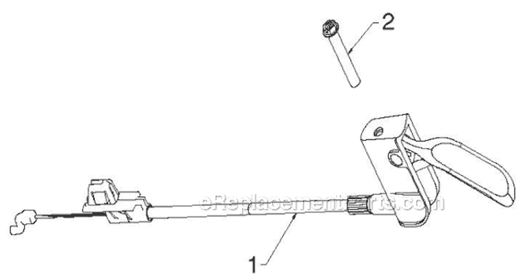 Handle Diagram and Parts List for 11524E 96193007403 - 2012-06 Husqvarna Snow Blower