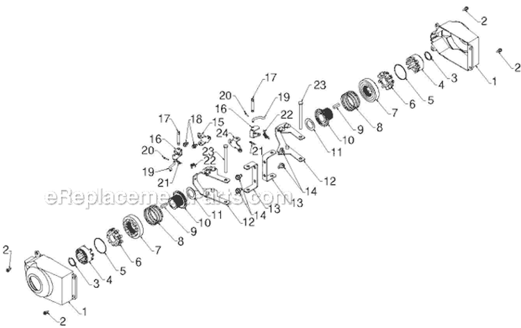 Wheels Tires Diagram and Parts List for 11524E 96193007403 - 2012-06 Husqvarna Snow Blower