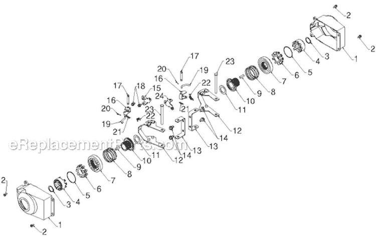 Wheels Tires Diagram and Parts List for 11524E 96193007404 - 2012-08 Husqvarna Snow Blower
