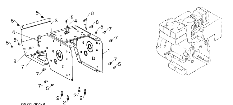 Chassis, Engine And Pulleys 1 Diagram and Parts List for ST224 (96193009606)(2019-03) Husqvarna Snow Blower