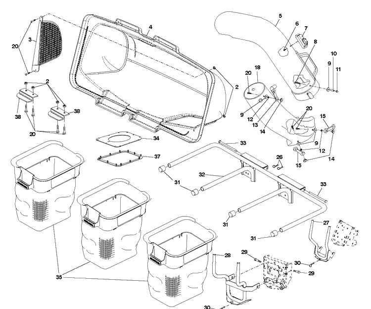 Product Complete Diagram and Parts List for 960730026 2008-12 Husqvarna Lawn Tractor Accessories