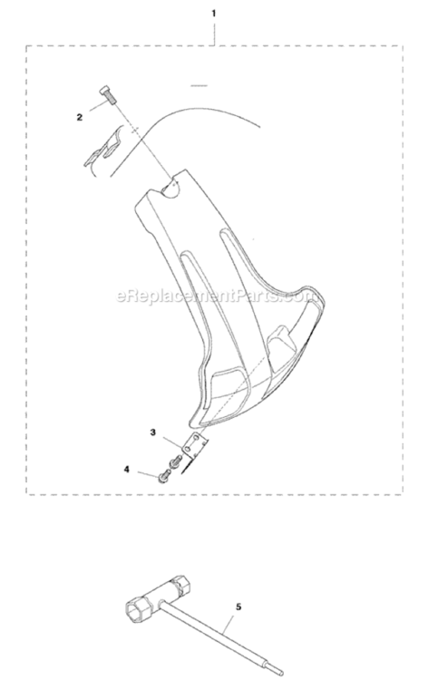 Accessories Diagram and Parts List for 122C  Husqvarna Trimmer