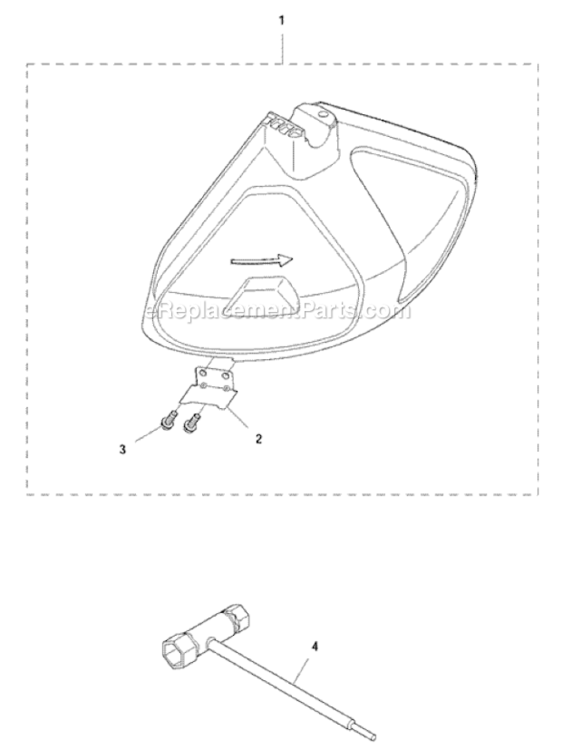 Accessories Diagram and Parts List for 122LDX  Husqvarna Trimmer