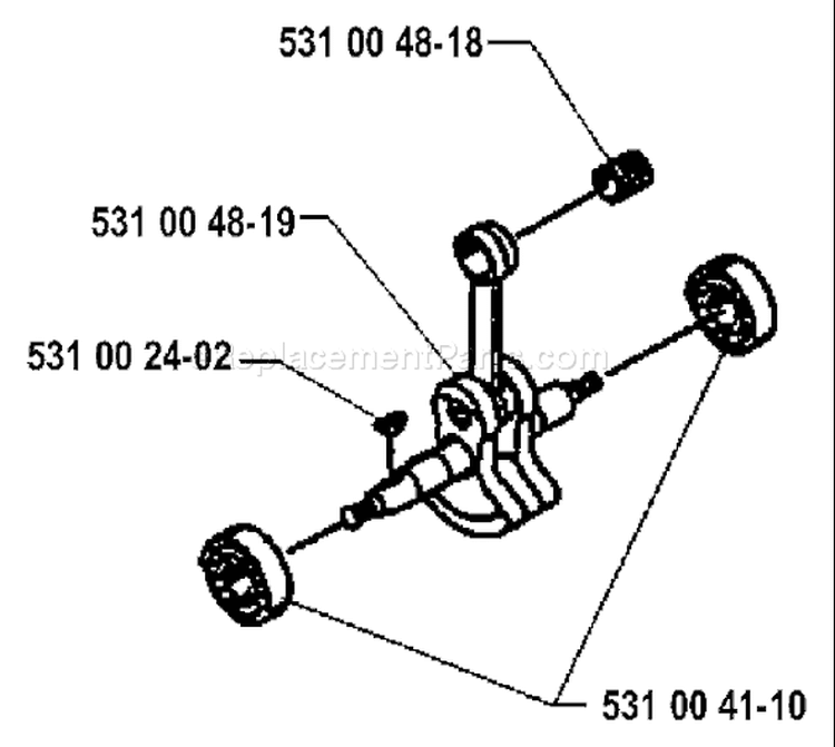 Page G Diagram and Parts List for 122L 122 L 1995-03 Husqvarna Trimmer
