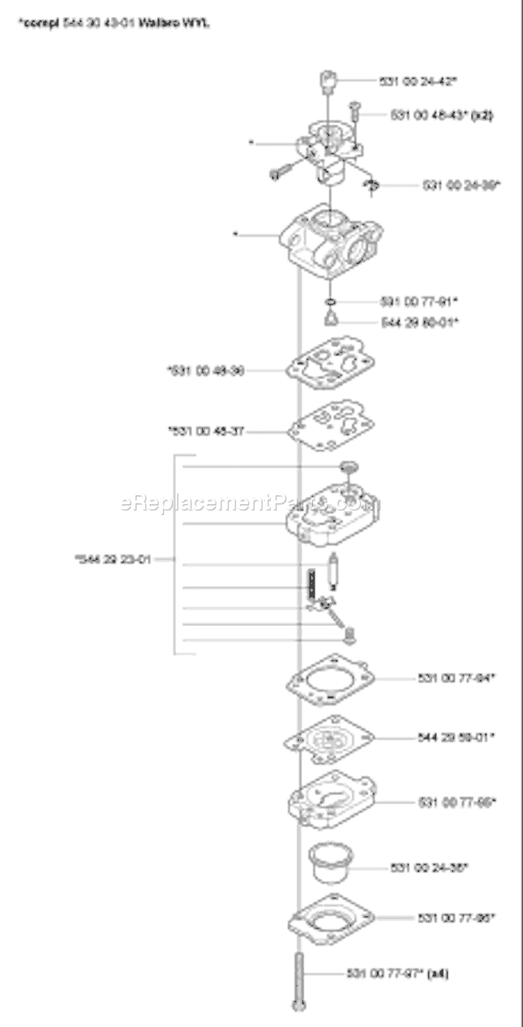 Page C Diagram and Parts List for 123 HD 60 2006-03 Husqvarna Hedge Trimmer
