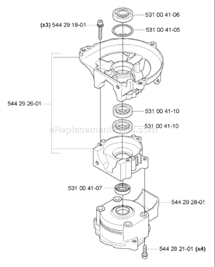Page E Diagram and Parts List for 123 HD 60 2006-03 Husqvarna Hedge Trimmer
