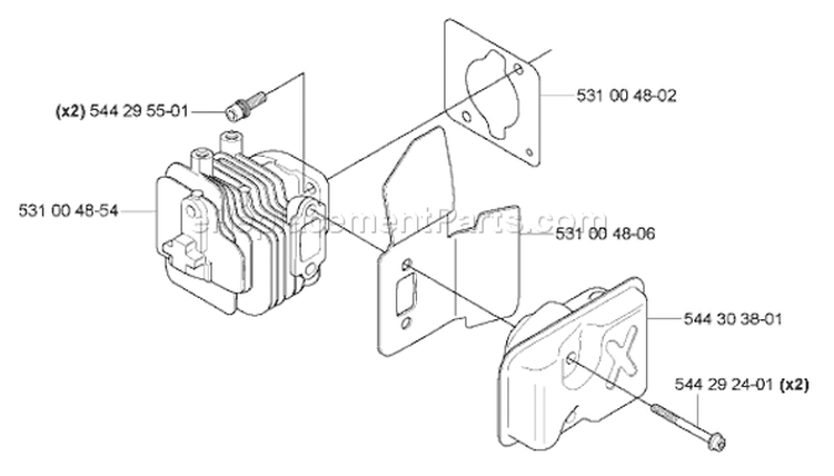 Page G Diagram and Parts List for 123 HD 60 2006-03 Husqvarna Hedge Trimmer