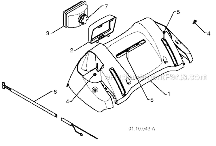 Console Diagram and Parts List for 12527HV 96193005300 -2010-06 Husqvarna Snow Blower