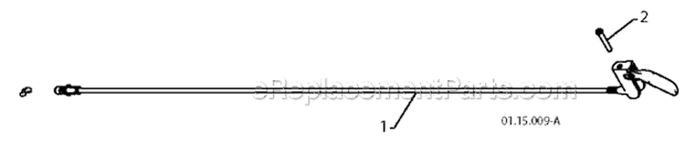 Control Panel And Discharge Chute Diagram and Parts List for 12527HV 96193005301 -2010-07 Husqvarna Snow Blower