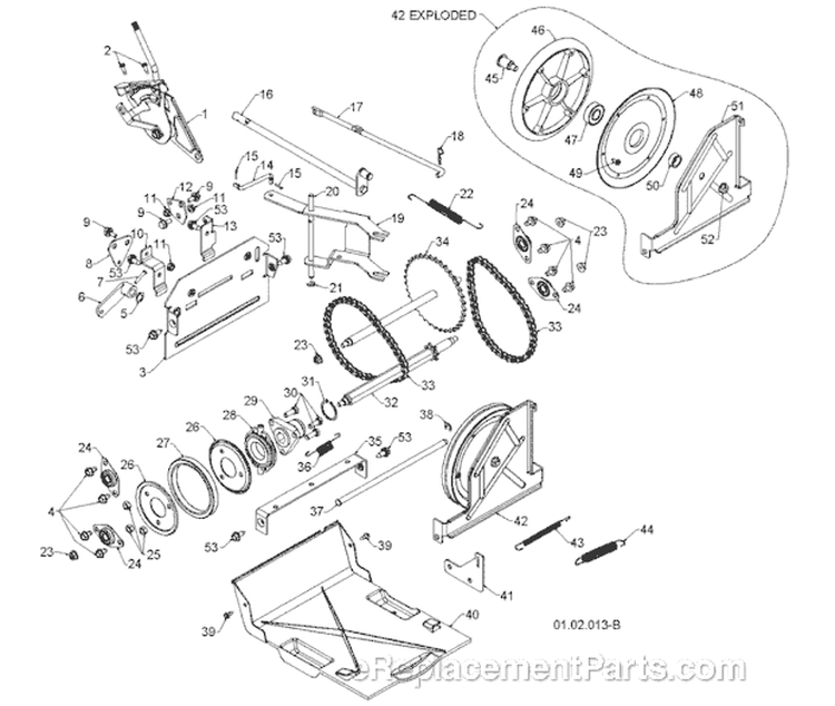 Page R Diagram and Parts List for 12527HV 96193007100 -2011-06 Husqvarna Snow Blower