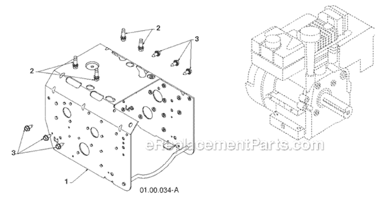 Page B Diagram and Parts List for 12527HV 96193007100 -2011-06 Husqvarna Snow Blower