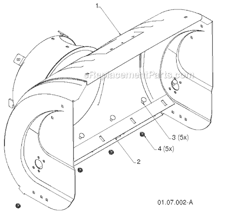 Page M Diagram and Parts List for 12527HV 96193007101 -2011-07 Husqvarna Snow Blower