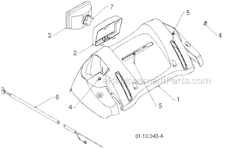 Page V Diagram and Parts List for 12527HV 96193007101 -2011-07 Husqvarna Snow Blower