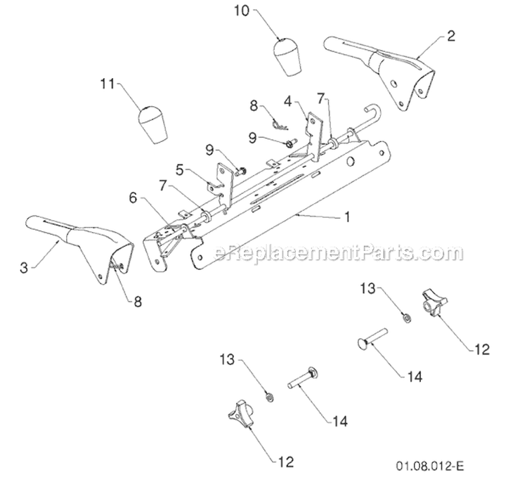 Page W Diagram and Parts List for 12527HV 96193007101 -2011-07 Husqvarna Snow Blower
