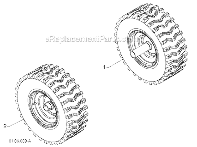 Page AB Diagram and Parts List for 12527HV 96193007101 -2011-07 Husqvarna Snow Blower