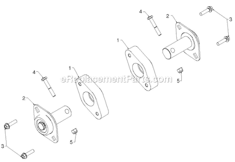 Auger Housing Impeller Diagram and Parts List for 12527HV 96193007102 - 2012-07 Husqvarna Snow Blower
