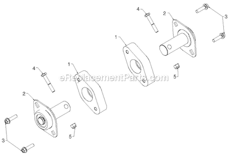 Auger Housing Impeller Diagram and Parts List for 12527HV 96193007103 - 2012-06 Husqvarna Snow Blower