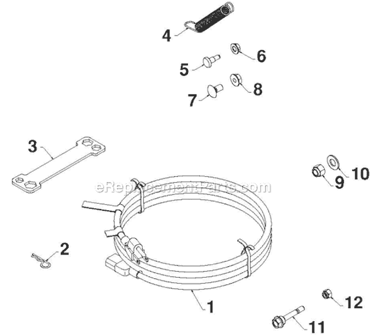 Accessories Diagram and Parts List for 12527HV 96193007103 - 2012-06 Husqvarna Snow Blower
