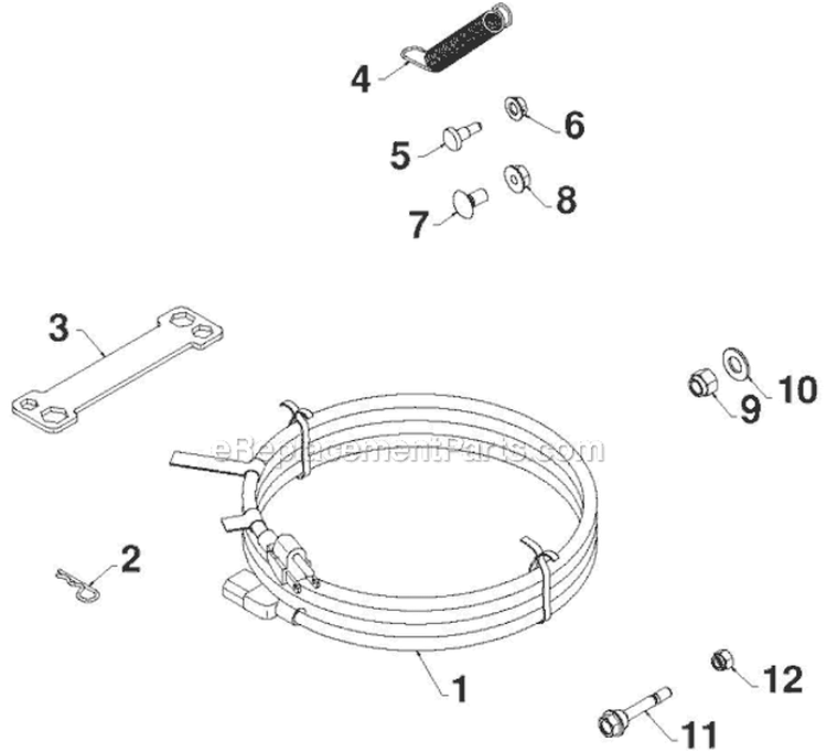 Accessories Diagram and Parts List for 12527HV 96193007104 - 2012-06 Husqvarna Snow Blower
