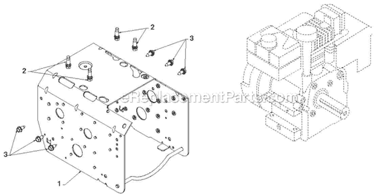 Chassis Engine Pulleys Diagram and Parts List for 12527HV 96193007105 - 2012-08 Husqvarna Snow Blower