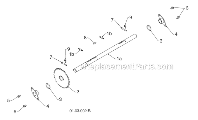 Drive Diagram and Parts List for 12527HV 96193008000 -2011-07 Husqvarna Snow Blower