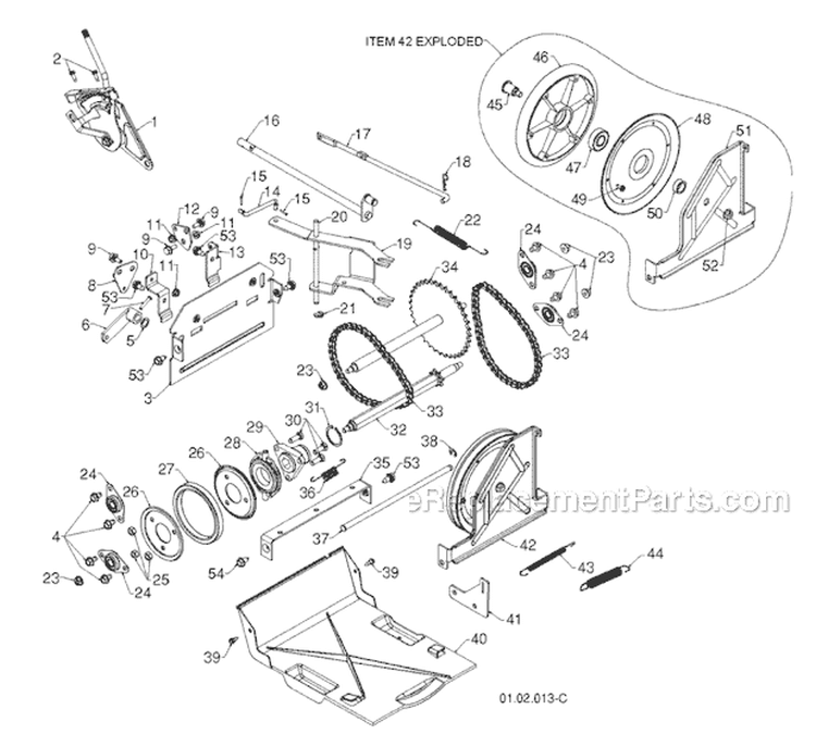 Page R Diagram and Parts List for 12527HV 96193008000 -2011-07 Husqvarna Snow Blower