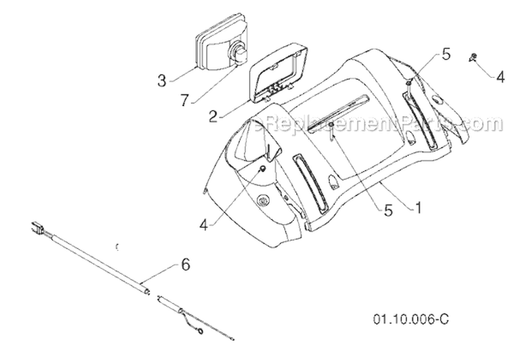 Page W Diagram and Parts List for 12527HV 96193008000 -2011-07 Husqvarna Snow Blower