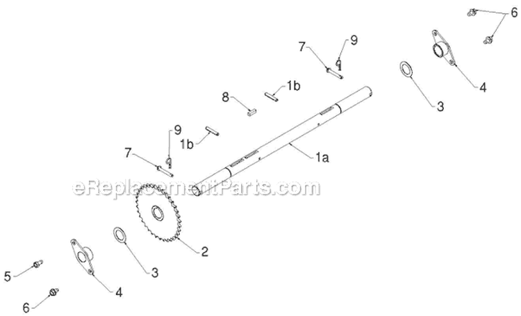 Drive Diagram and Parts List for 12530HV 96193007200 - 2011-07 Husqvarna Snow Blower