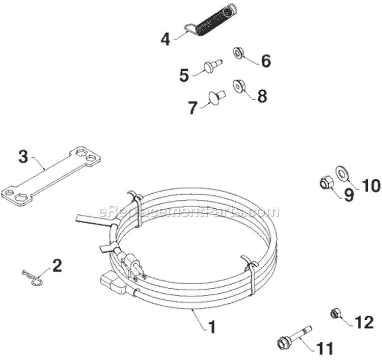 Accessories Diagram and Parts List for 12530HV 96193007200 - 2011-07 Husqvarna Snow Blower