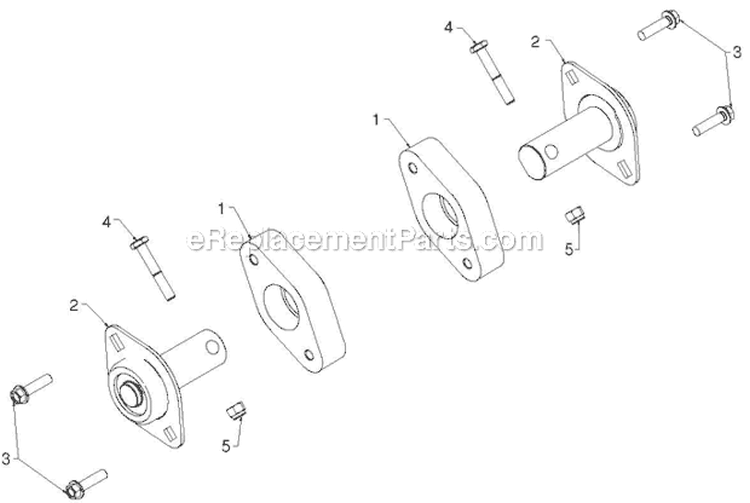 Auger Housing Impeller Diagram and Parts List for 12530HV 96193007201 - 2012-06 Husqvarna Snow Blower
