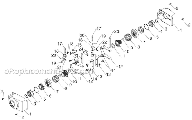 Wheels Tires Diagram and Parts List for 12530HV 96193007201 - 2012-06 Husqvarna Snow Blower