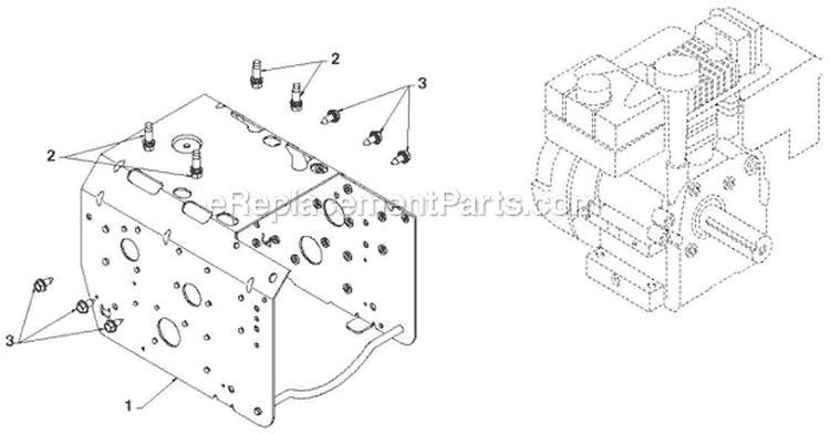 Chassis Engine Pulleys Diagram and Parts List for 12530HV 96193007201 - 2012-06 Husqvarna Snow Blower