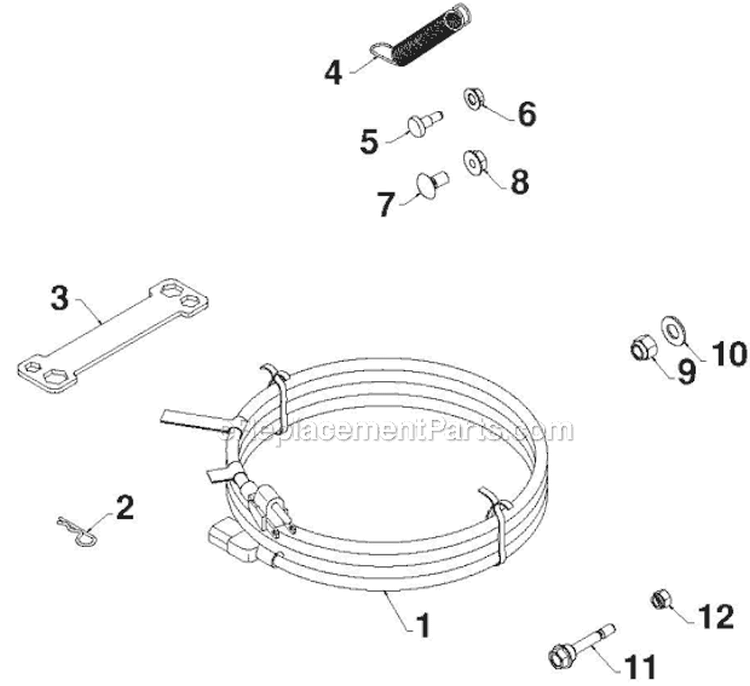 Accessories Diagram and Parts List for 12530HV 96193007201 - 2012-06 Husqvarna Snow Blower