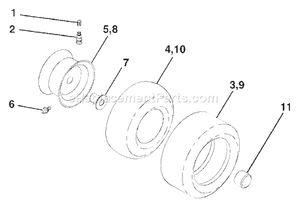 Page J Diagram and Parts List for YTH1842C (954569790) (2003-02) Husqvarna Lawn Tractor