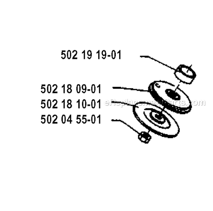 Bevel Gear 1 Diagram and Parts List for 125RB 1993-04 Husqvarna Brush Cutter