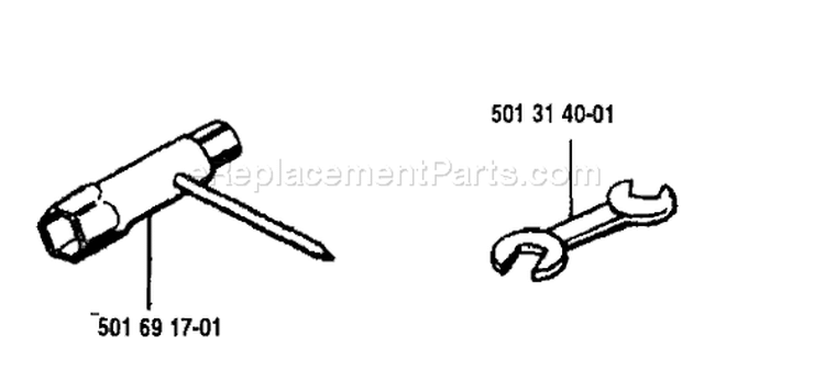 Page M Diagram and Parts List for 125E 125 E 1993-04 Husqvarna Edger