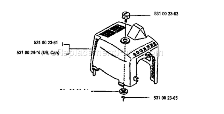 Page N Diagram and Parts List for 125E 125 E 1993-04 Husqvarna Edger