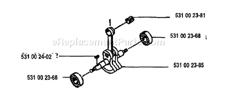 Page F Diagram and Parts List for 125E 125 E 1993-04 Husqvarna Edger