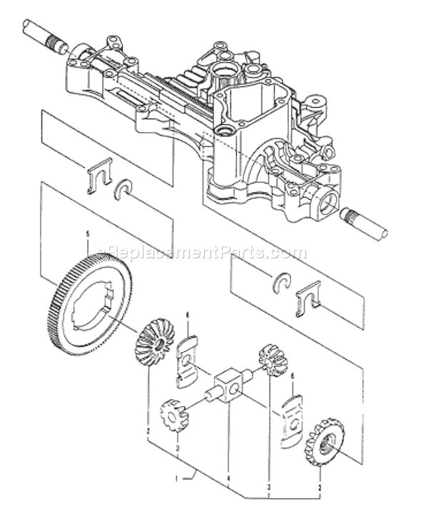 Page E Diagram and Parts List for TUFFTORQK55JTRANSAXLE  Husqvarna Lawn Tractor Accessories
