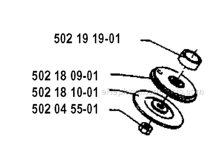 Bevel Gear Diagram and Parts List for 132RB 1993-04 Husqvarna Brush Cutter