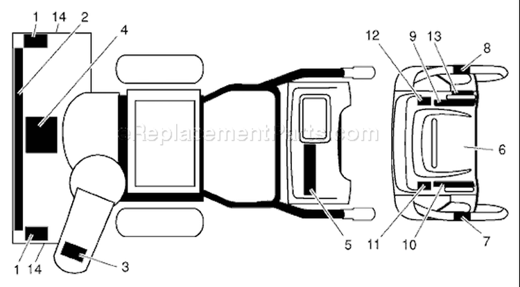 Page D Diagram and Parts List for 1330 SBEXP 96193001900 -2006-08 Husqvarna Snow Blower