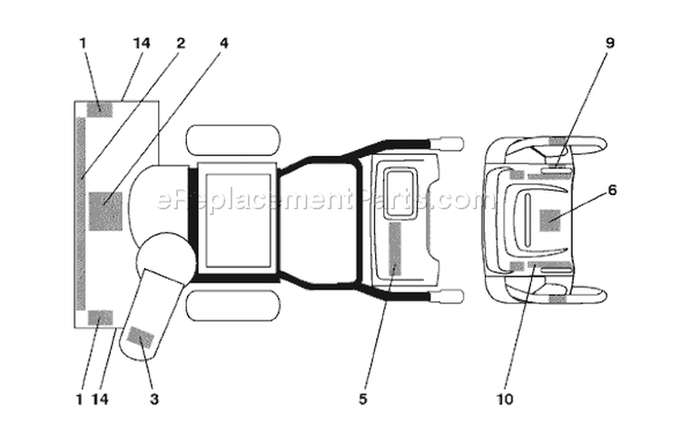 Page D Diagram and Parts List for 1330 SBE OV 96193002300 -2008-01 Husqvarna Snow Blower
