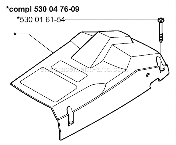 Page N Diagram and Parts List for 136 2001-09 Husqvarna Chainsaw