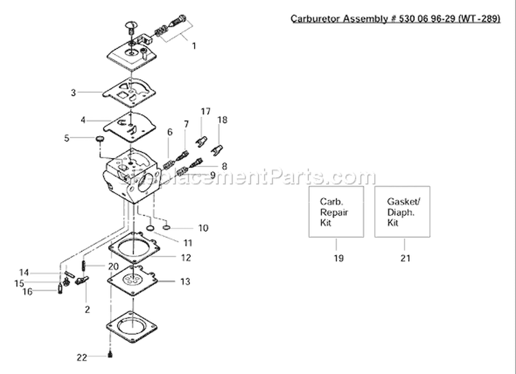 Page B Diagram and Parts List for 136 2003-01 Husqvarna Chainsaw