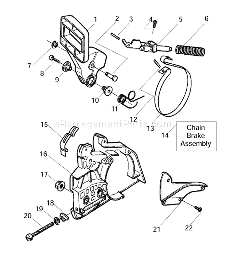 Page D Diagram and Parts List for 136 2003-01 Husqvarna Chainsaw